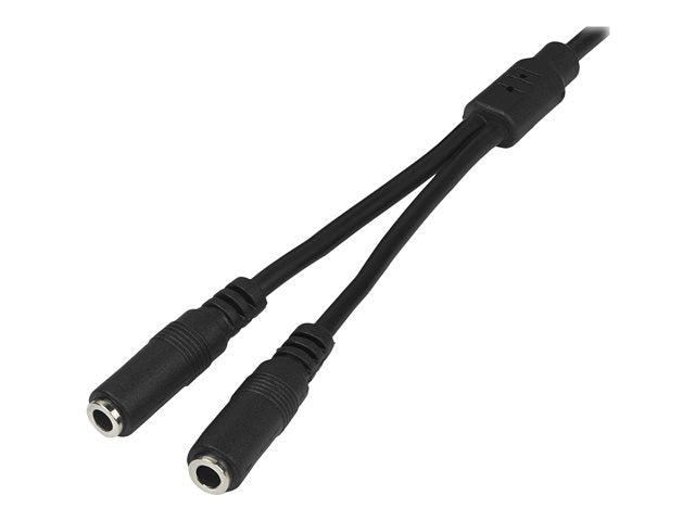 Slim Phono Stereo Splitter Cable 3.5mm to 2x 3.5mm